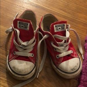 Toddler Converse Red Sneakers